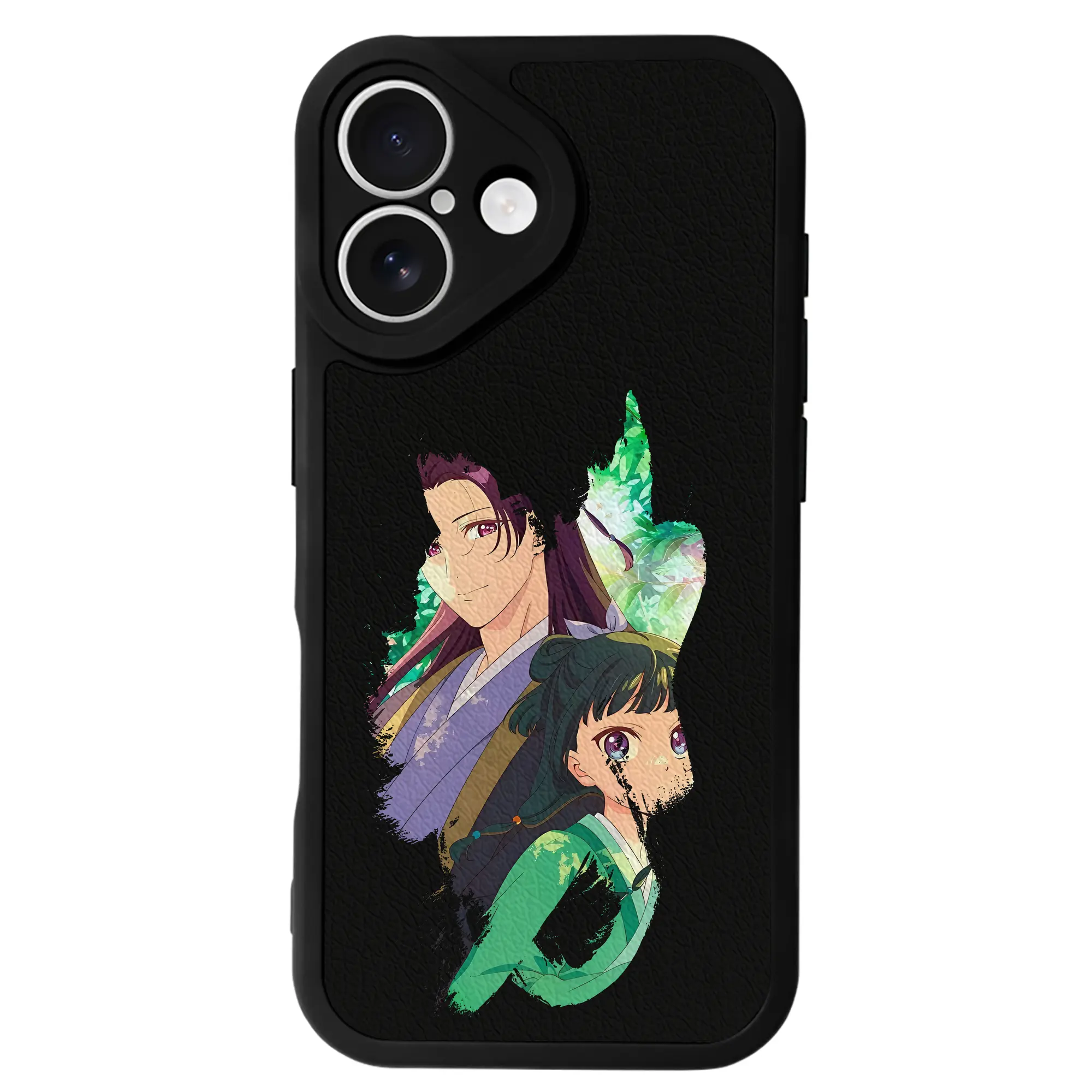 薬屋のひとりごと グッズ,壬氏 - IPhone 16シリーズ対応 ・ シリコンスマホケース ・ レザー調 ・ 高精度フィット ・ 耐衝撃 ・ ワイヤレス充電対応 ・ 精密カット